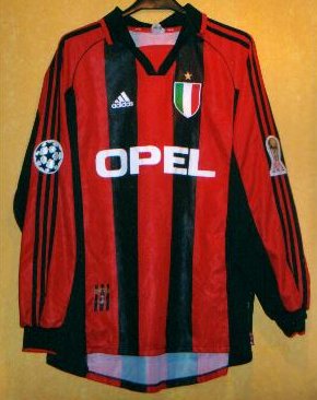 ac milan 1999 jersey
